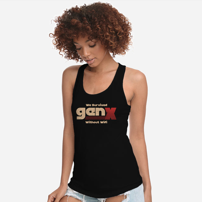 We Survived Without Wifi-Womens-Racerback-Tank-sachpica