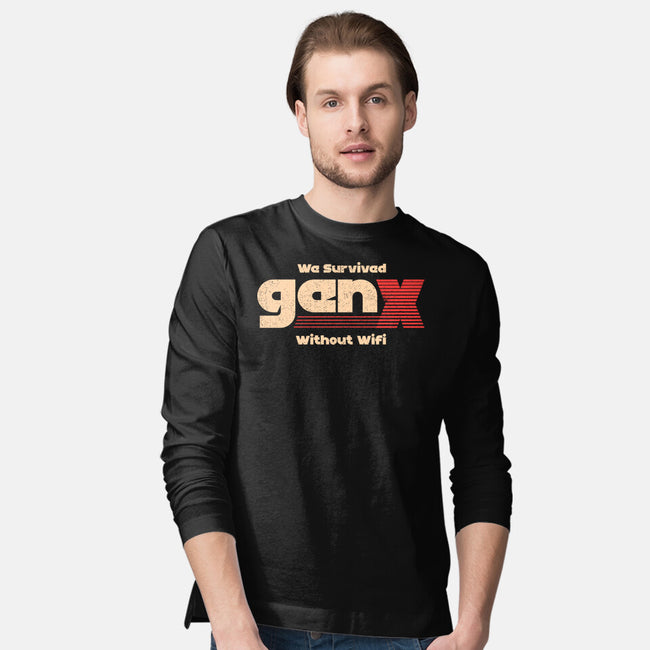 We Survived Without Wifi-Mens-Long Sleeved-Tee-sachpica