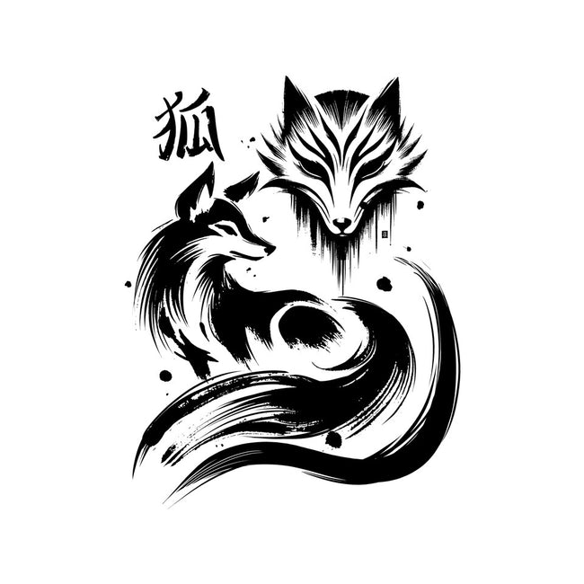 Fox Kitsune-Mens-Long Sleeved-Tee-fanfabio