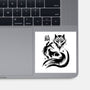 Fox Kitsune-None-Glossy-Sticker-fanfabio