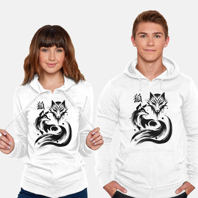 Fox Kitsune-Unisex-Pullover-Sweatshirt-fanfabio