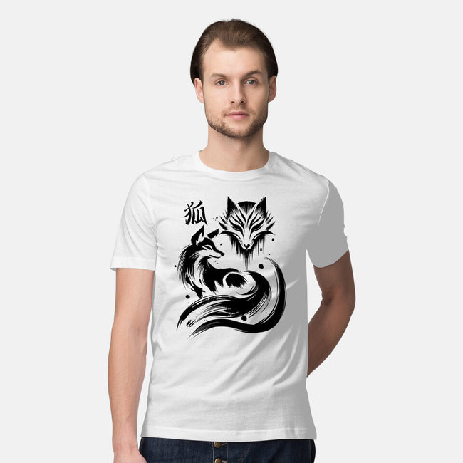 Fox Kitsune-Mens-Premium-Tee-fanfabio