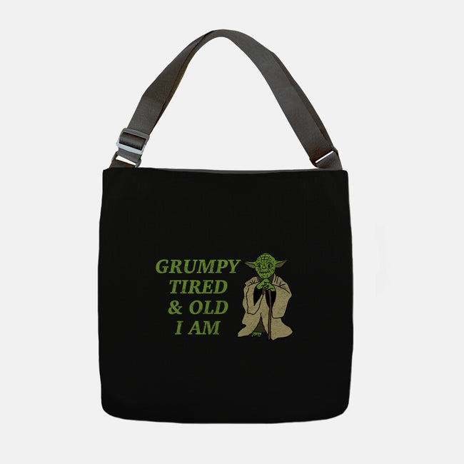 Grumpy Tired And Old-None-Adjustable Tote-Bag-milasneeze