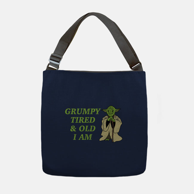 Grumpy Tired And Old-None-Adjustable Tote-Bag-milasneeze