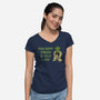 Grumpy Tired And Old-Womens-V-Neck-Tee-milasneeze