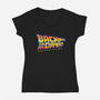 Back In My Day-Womens-V-Neck-Tee-Gamma-Ray