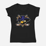 The Darkwing Ducks-Womens-V-Neck-Tee-dalethesk8er