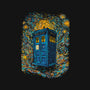 Starry Night Blue Box-Womens-V-Neck-Tee-kharmazero