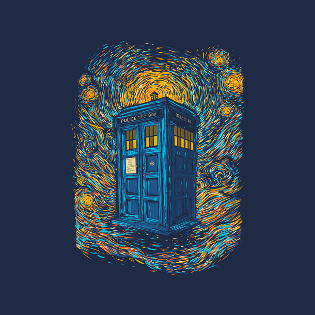Starry Night Blue Box-Womens-Fitted-Tee-kharmazero