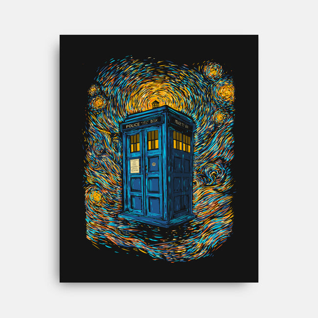 Starry Night Blue Box-None-Stretched-Canvas-kharmazero