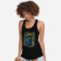 Starry Night Blue Box-Womens-Racerback-Tank-kharmazero