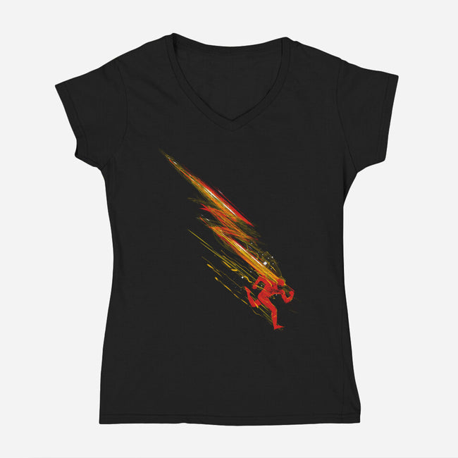 Flashy-Womens-V-Neck-Tee-kharmazero