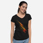 Flashy-Womens-V-Neck-Tee-kharmazero