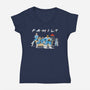 The First Family-Womens-V-Neck-Tee-zascanauta