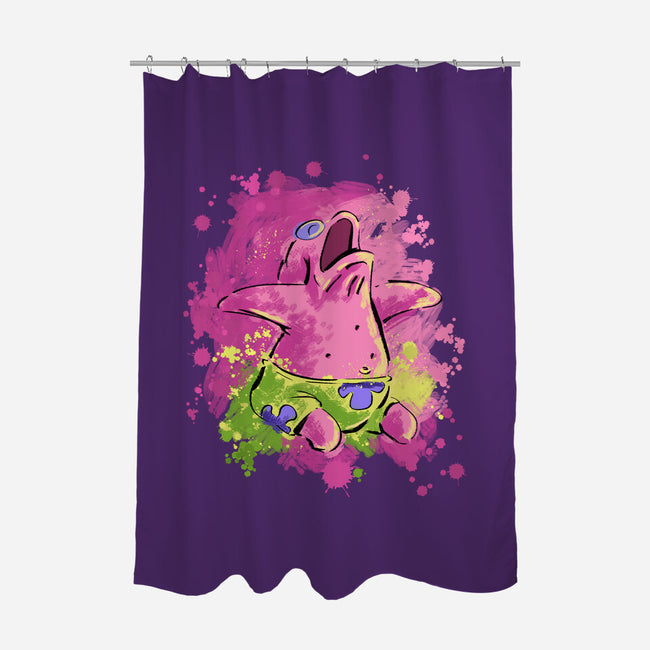 Sleeping Star-None-Polyester-Shower Curtain-nickzzarto