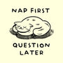 Nap First Question Later-None-Adjustable Tote-Bag-FunkVampire