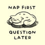 Nap First Question Later-None-Fleece-Blanket-FunkVampire