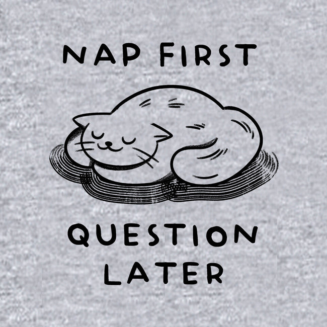 Nap First Question Later-Womens-Basic-Tee-FunkVampire