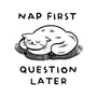 Nap First Question Later-Mens-Long Sleeved-Tee-FunkVampire