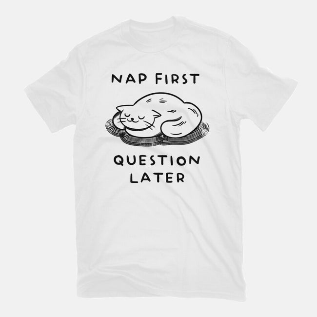 Nap First Question Later-Mens-Heavyweight-Tee-FunkVampire