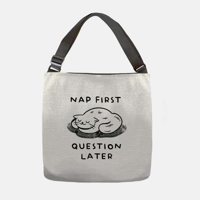 Nap First Question Later-None-Adjustable Tote-Bag-FunkVampire