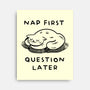 Nap First Question Later-None-Stretched-Canvas-FunkVampire