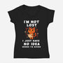 I'm Not Lost-Womens-V-Neck-Tee-FunkVampire