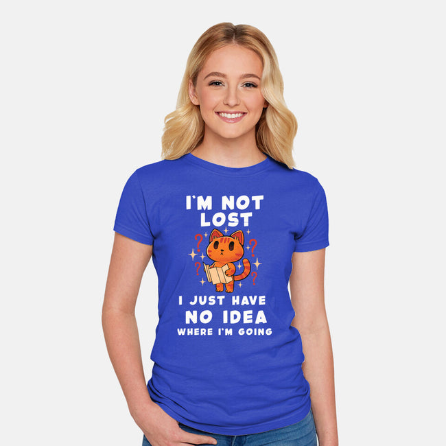 I'm Not Lost-Womens-Fitted-Tee-FunkVampire