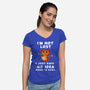 I'm Not Lost-Womens-V-Neck-Tee-FunkVampire