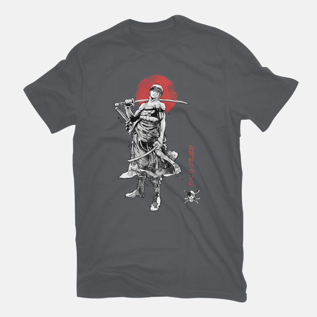 Pirate Hunter Sumi-e-Mens-Basic-Tee-Astrobot Invention