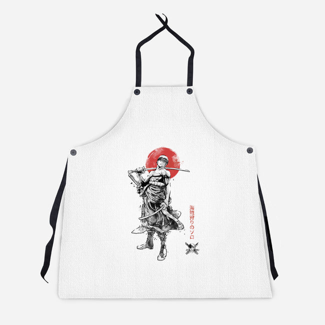 Pirate Hunter Sumi-e-Unisex-Kitchen-Apron-Astrobot Invention