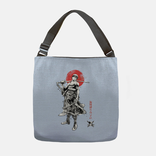 Pirate Hunter Sumi-e-None-Adjustable Tote-Bag-Astrobot Invention