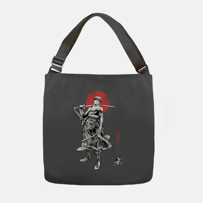 Pirate Hunter Sumi-e-None-Adjustable Tote-Bag-Astrobot Invention