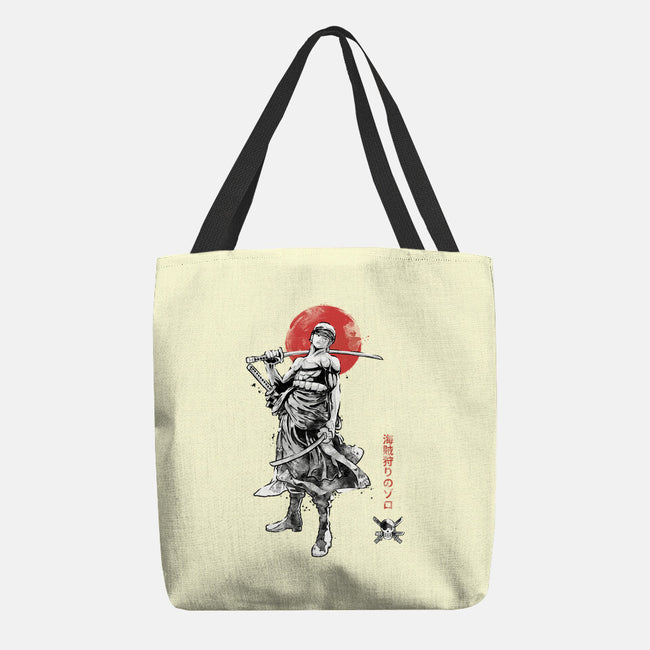 Pirate Hunter Sumi-e-None-Basic Tote-Bag-Astrobot Invention