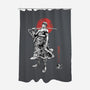 Pirate Hunter Sumi-e-None-Polyester-Shower Curtain-Astrobot Invention