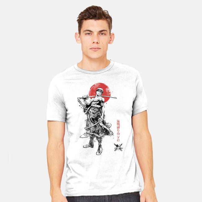 Pirate Hunter Sumi-e-Mens-Heavyweight-Tee-Astrobot Invention