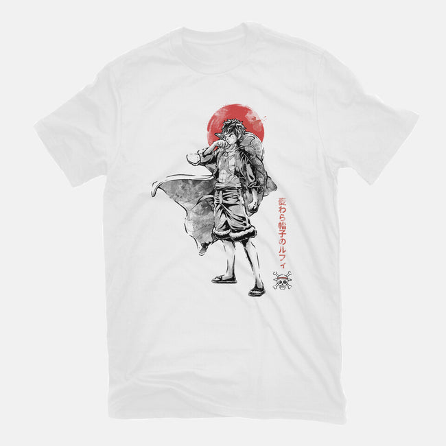 Straw Hat Captain Sumi-e-Unisex-Basic-Tee-Astrobot Invention