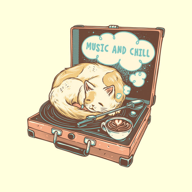 Music And Chill Cat-None-Adjustable Tote-Bag-glitchygorilla