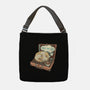 Music And Chill Cat-None-Adjustable Tote-Bag-glitchygorilla