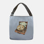 Music And Chill Cat-None-Adjustable Tote-Bag-glitchygorilla