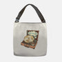 Music And Chill Cat-None-Adjustable Tote-Bag-glitchygorilla