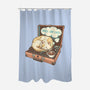 Music And Chill Cat-None-Polyester-Shower Curtain-glitchygorilla