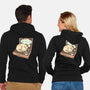 Music And Chill Cat-Unisex-Zip-Up-Sweatshirt-glitchygorilla