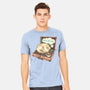 Music And Chill Cat-Mens-Heavyweight-Tee-glitchygorilla