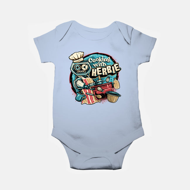 Cooking With Herbie-Baby-Basic-Onesie-glitchygorilla