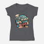 Cooking With Herbie-Womens-V-Neck-Tee-glitchygorilla