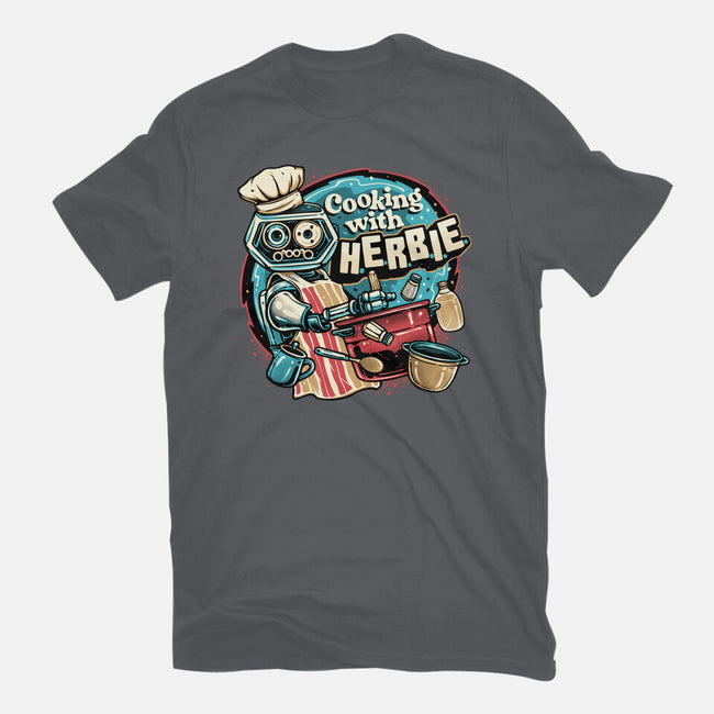 Cooking With Herbie-Womens-Basic-Tee-glitchygorilla