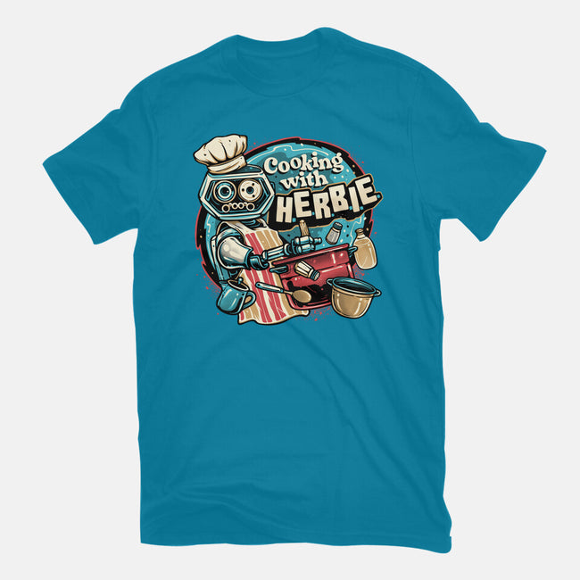 Cooking With Herbie-Womens-Fitted-Tee-glitchygorilla