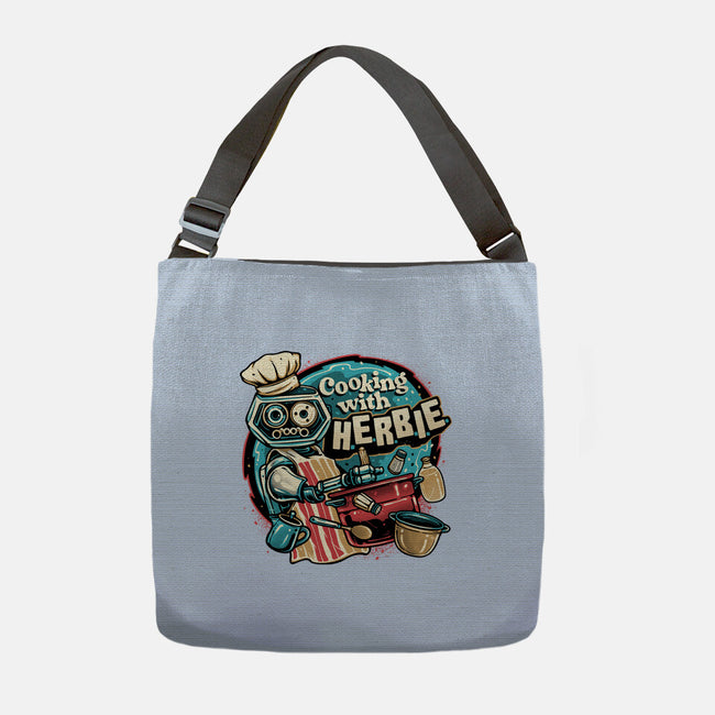 Cooking With Herbie-None-Adjustable Tote-Bag-glitchygorilla