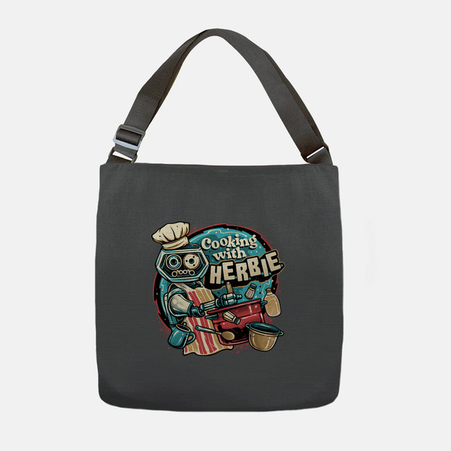 Cooking With Herbie-None-Adjustable Tote-Bag-glitchygorilla